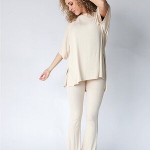 Foxy Kind All Weekend Long Pants Oatmeal